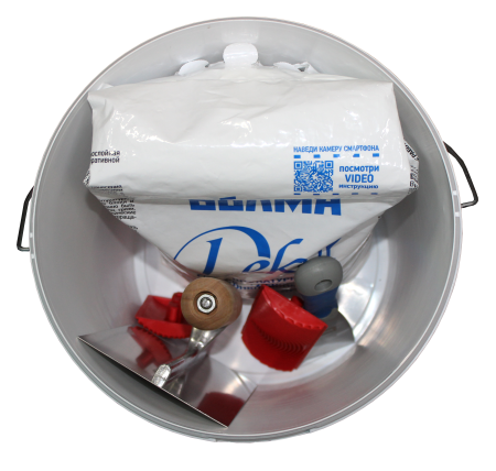 Комплект декоративной штукатурки "ВОЛМА-Декор", фактура "Дерево", 5 кг